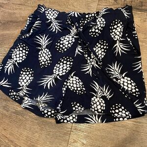 Maurices Pineapple‎ High Rise Paper Bag Shorts